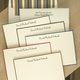 Tailored Hand-Bordered Flat Note Card Ensemble - Raised Ink Image 1 of 2